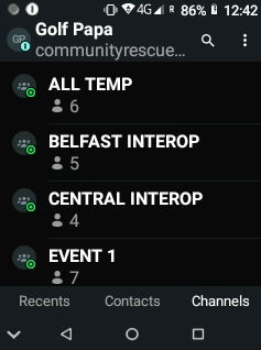 Zello Channels Interface